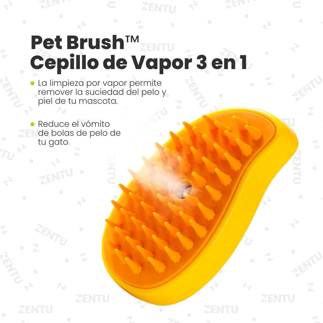 Pet Brush™ Cepillo de Vapor 3 en 1